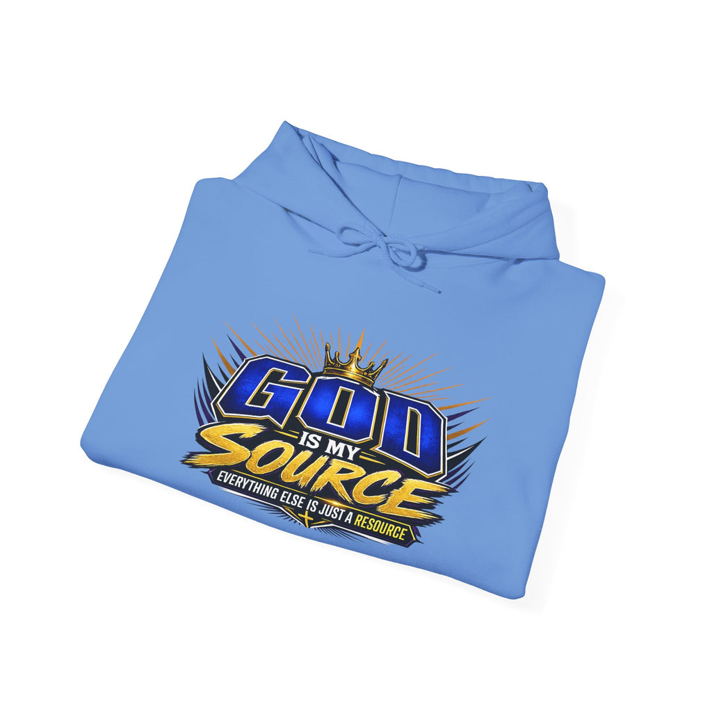 God Is My Source Christian Hoodie | Unisex Graphic Sweatshirt