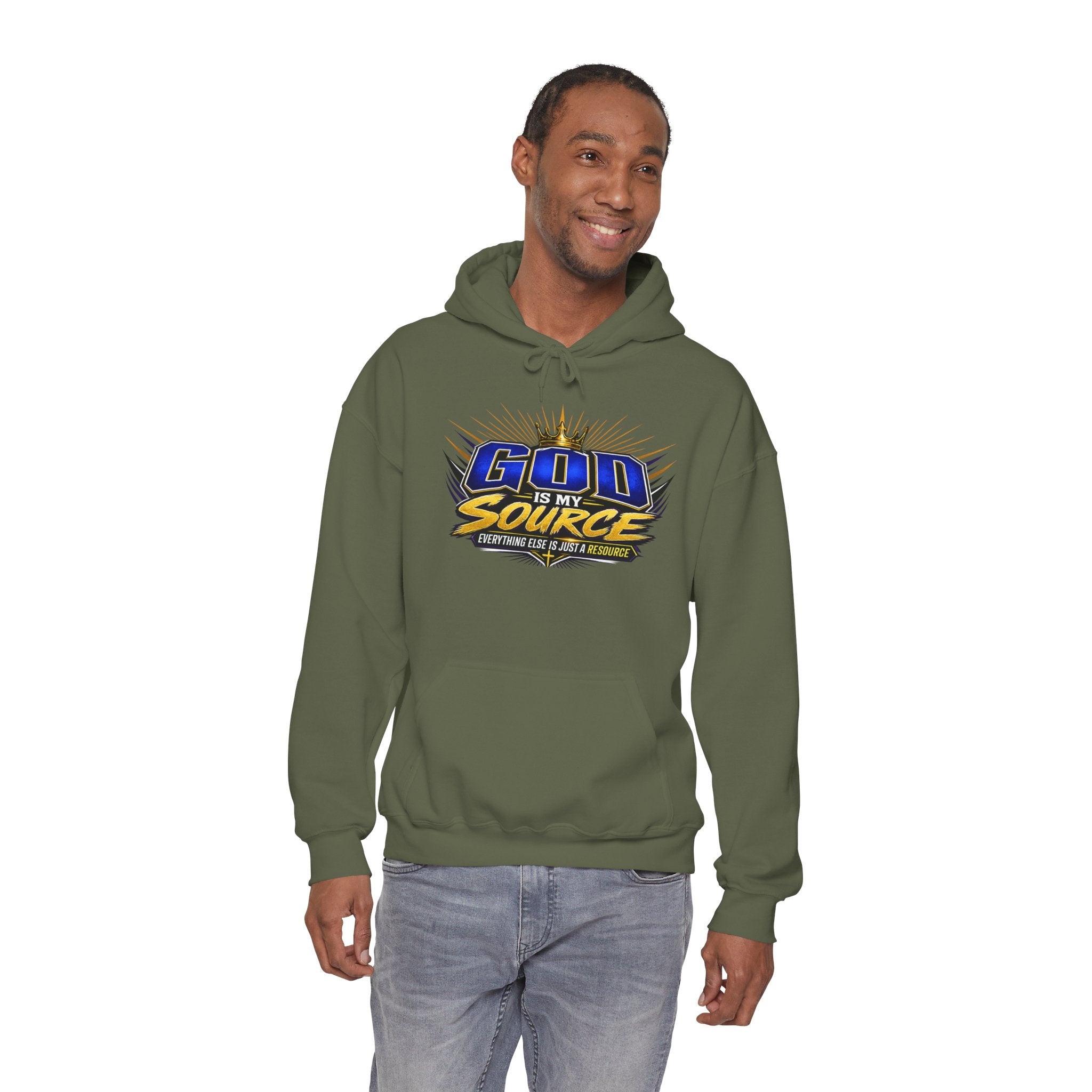 God Is My Source Christian Hoodie | Unisex Graphic Sweatshirt