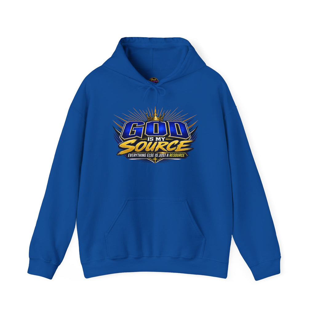 God Is My Source Christian Hoodie | Unisex Graphic Sweatshirt