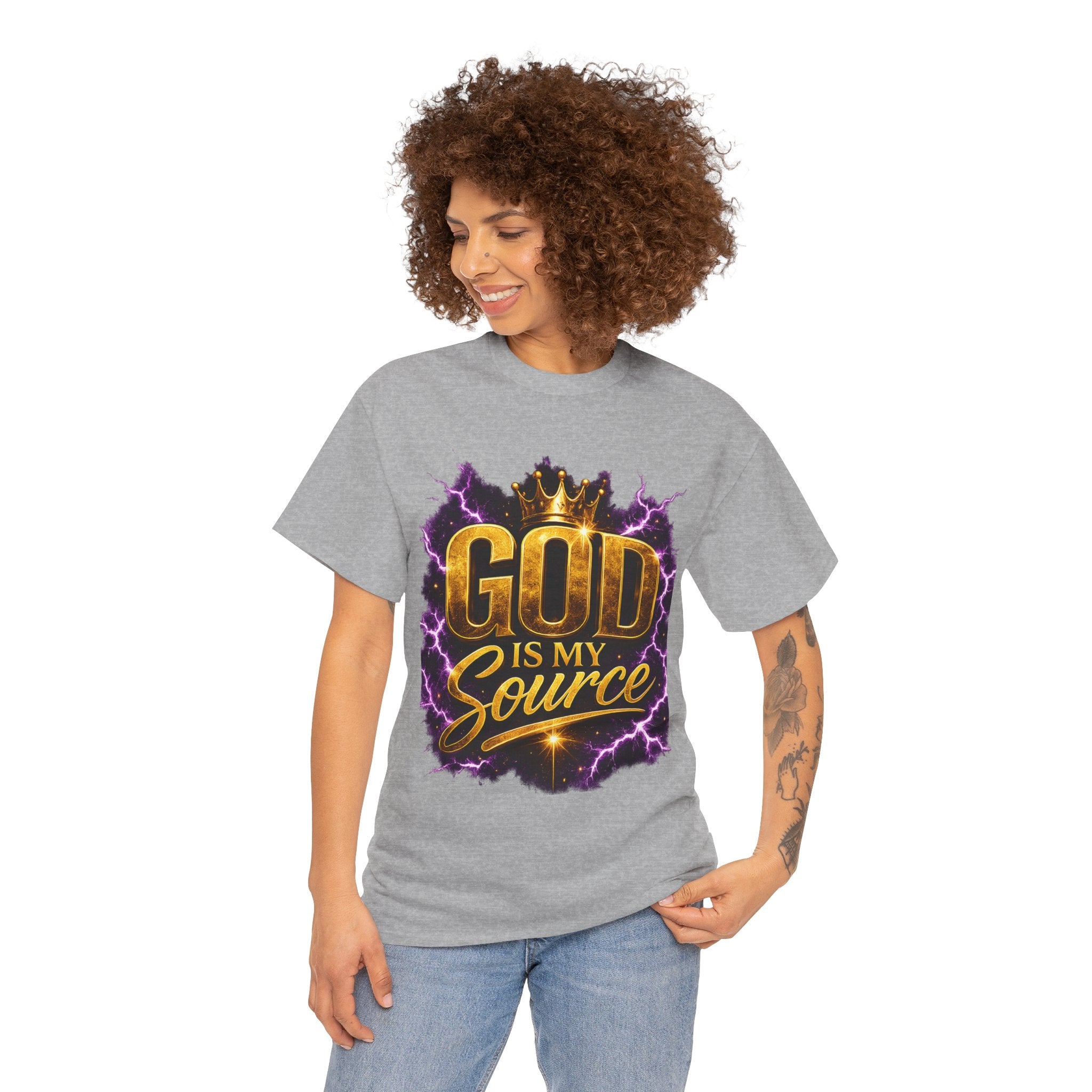 God Is My Source Christian T-Shirt | Philippians 4:19 Faith Graphic Tee
