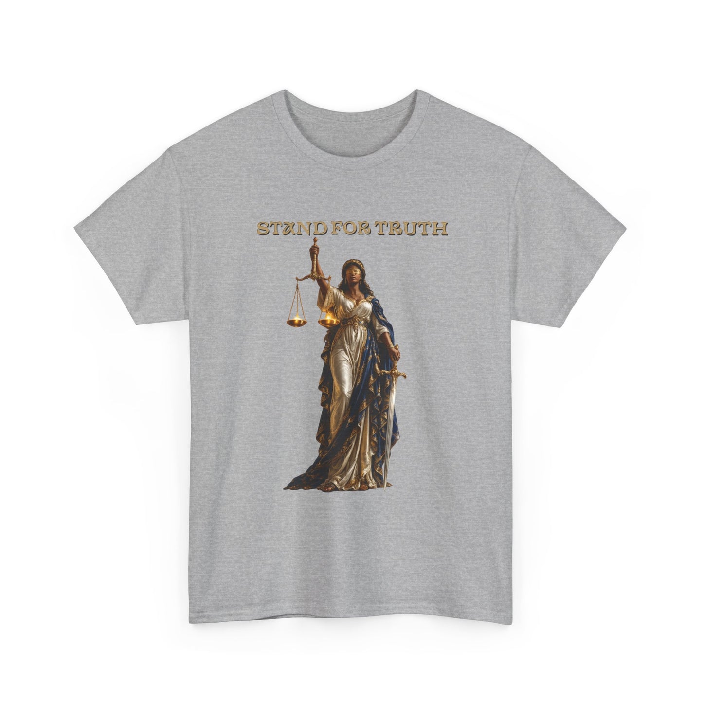 Lady of Justice T-Shirt | Justice Is Truth in Action™ | Scales of Justice Graphic Tee