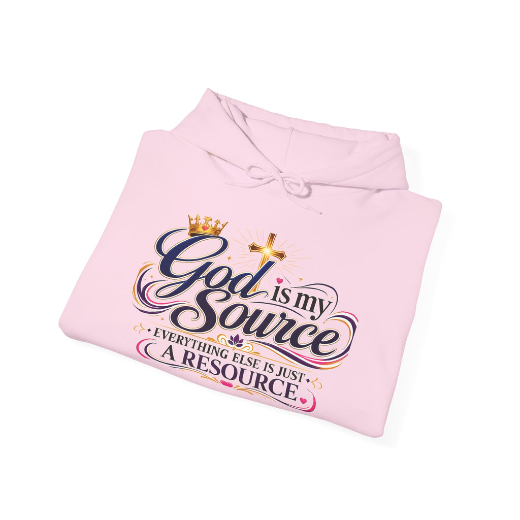 God Is My Source Hoodie | Christian Faith Sweatshirt | Inspirational Pullover
