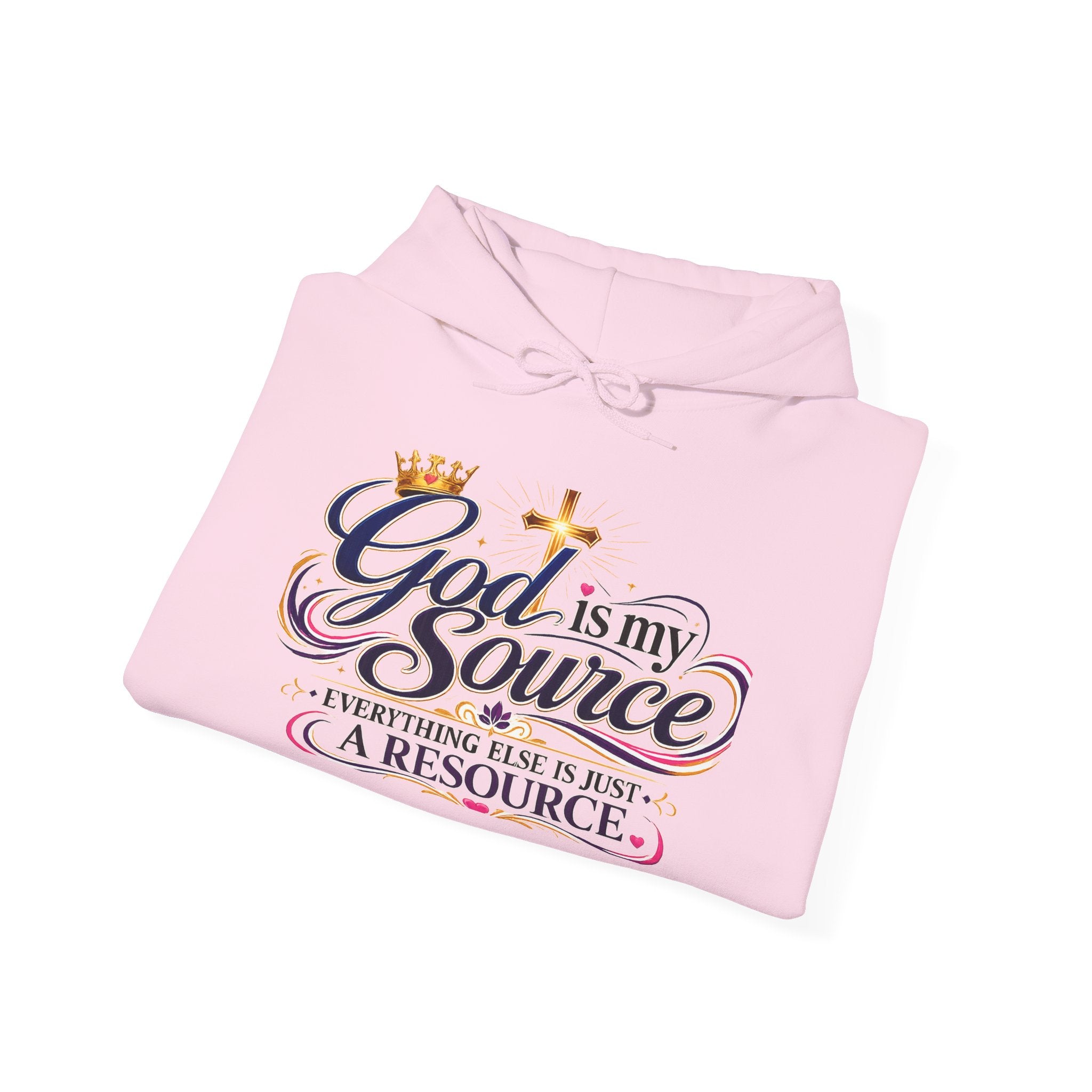 God Is My Source Hoodie | Christian Faith Sweatshirt | Inspirational Pullover