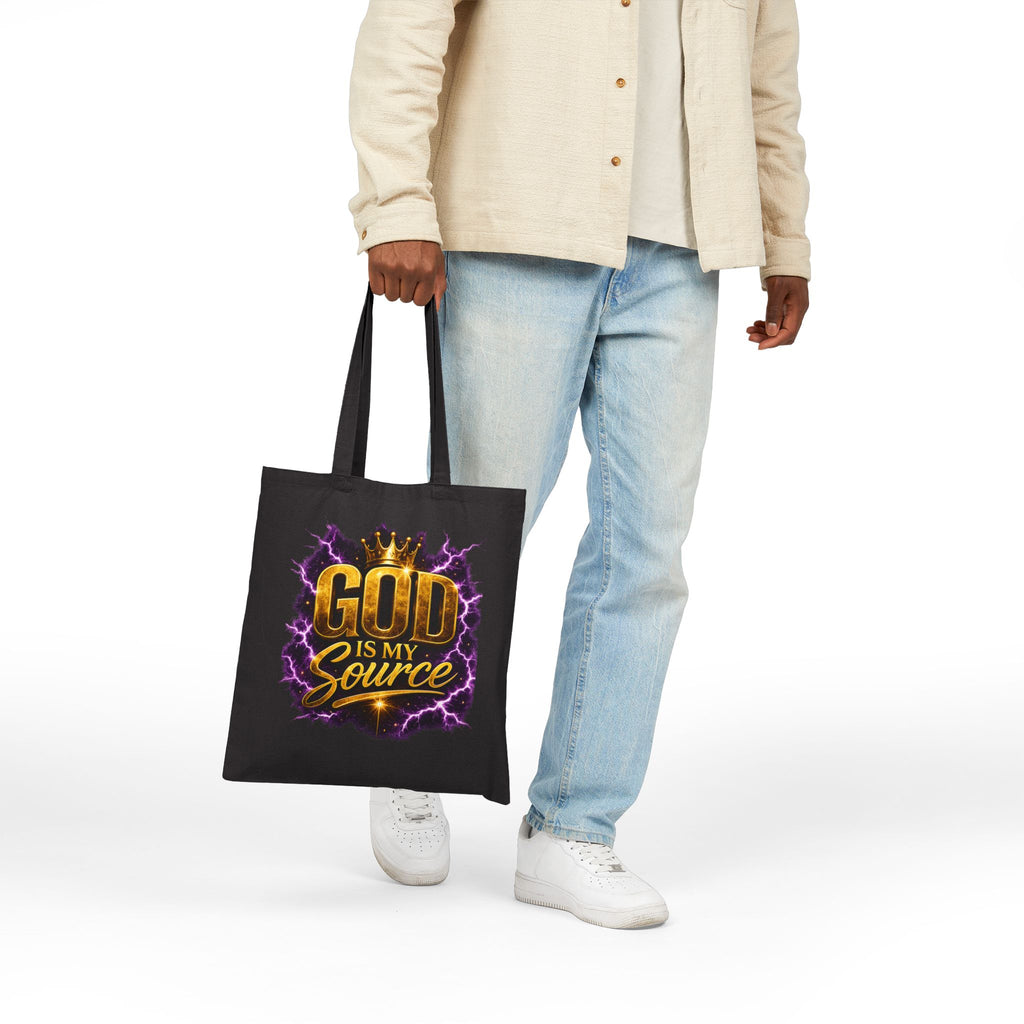 God Is My Source Canvas Tote Bag |Philippians 4:19