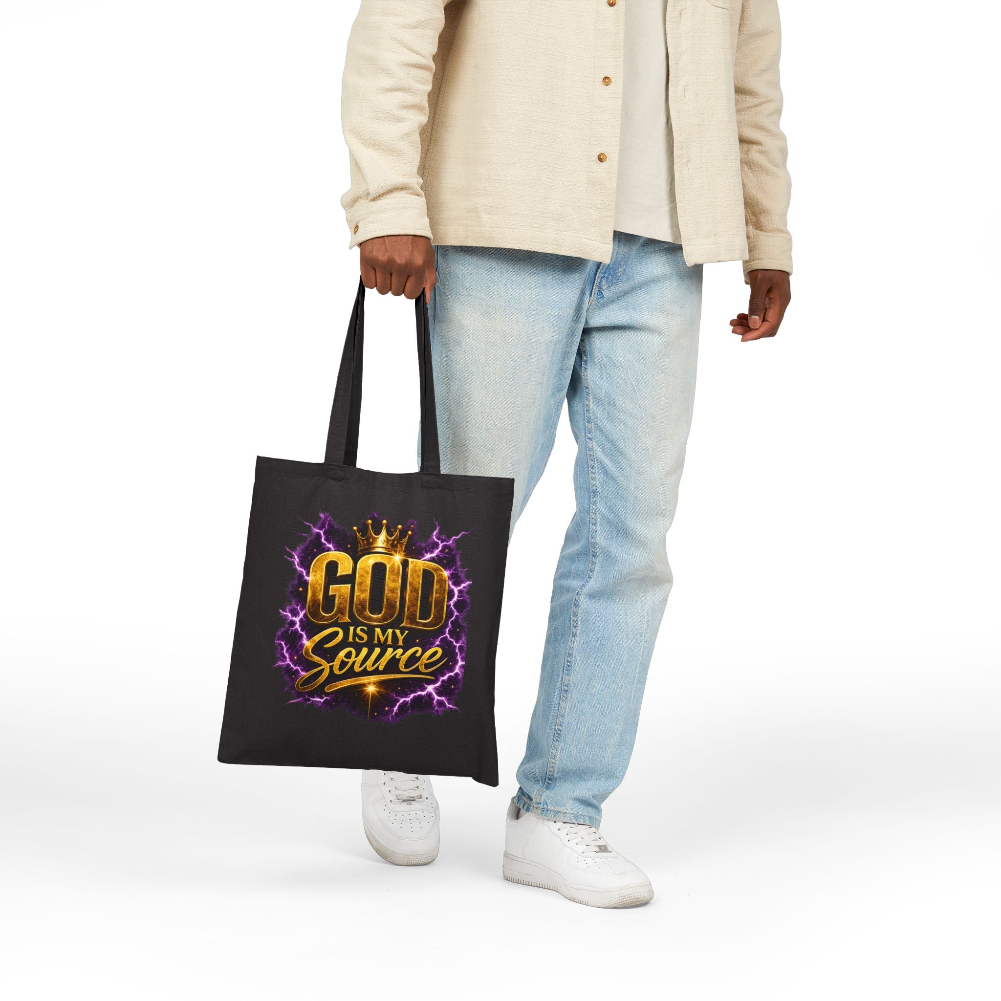 God Is My Source Canvas Tote Bag |Philippians 4:19