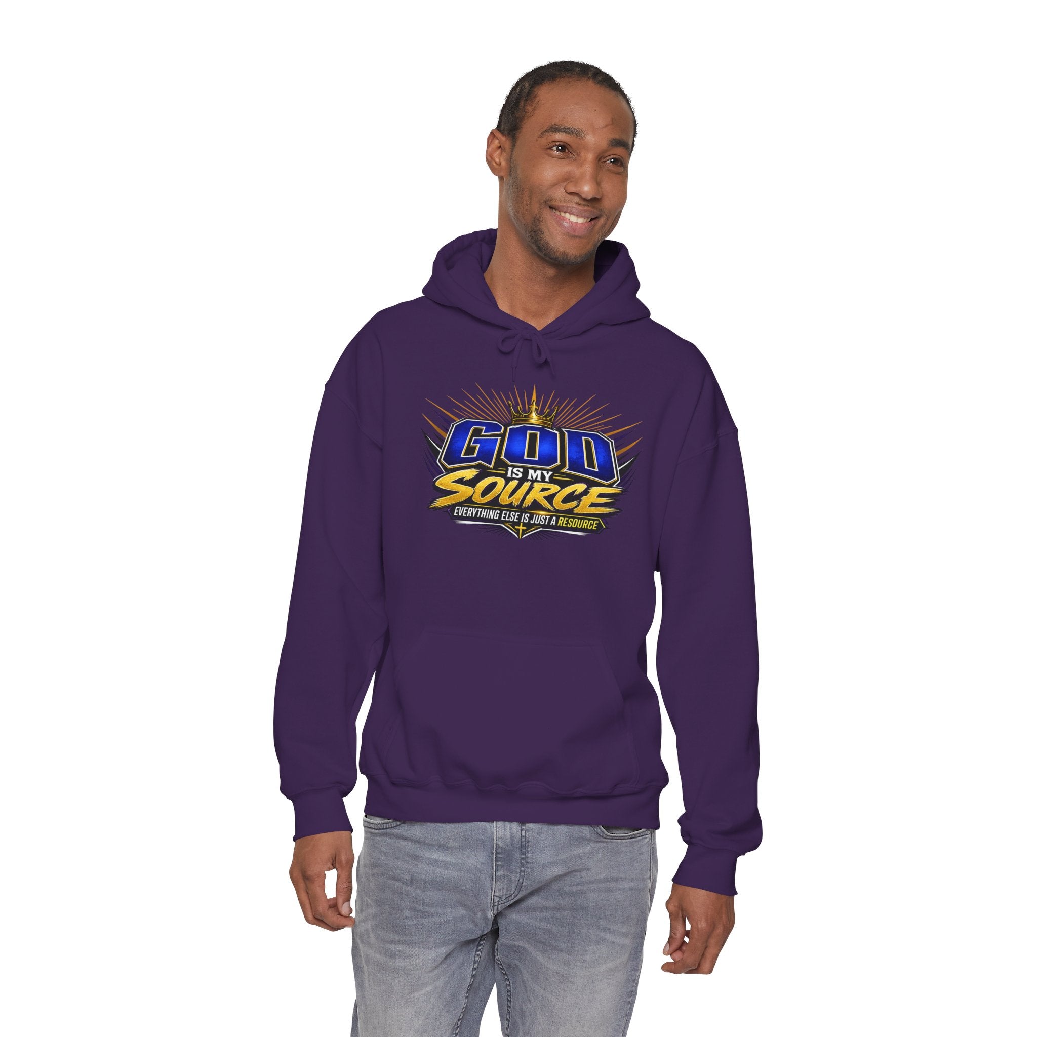 God Is My Source Christian Hoodie | Unisex Graphic Sweatshirt