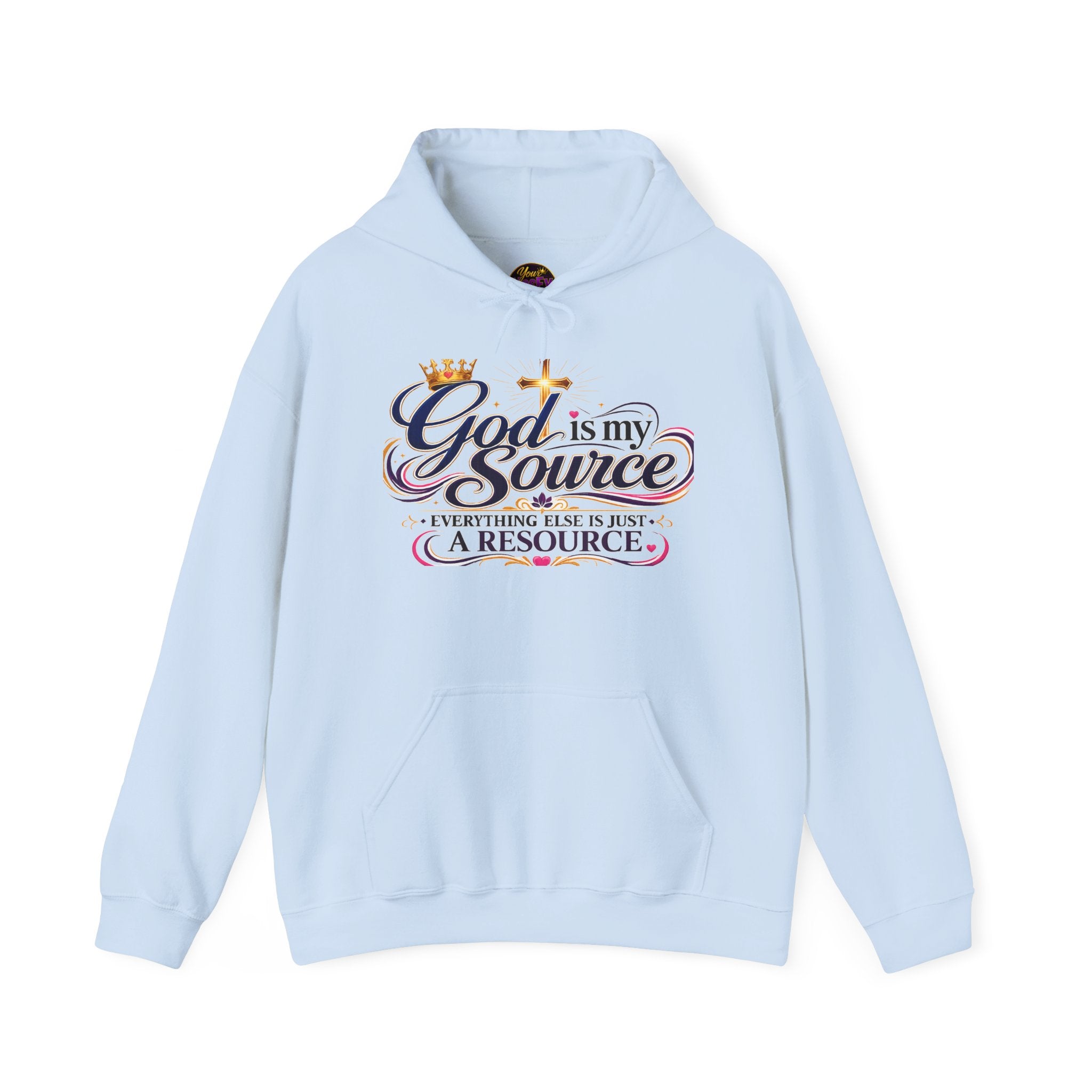 God Is My Source Hoodie | Christian Faith Sweatshirt | Inspirational Pullover