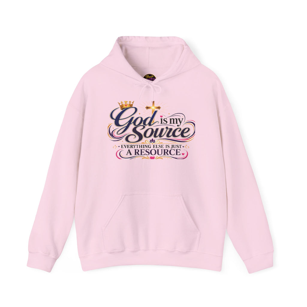 God Is My Source Hoodie | Christian Faith Sweatshirt | Inspirational Pullover
