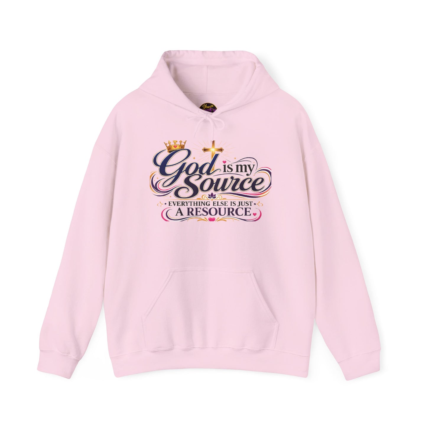 God Is My Source Hoodie | Christian Faith Sweatshirt | Inspirational Pullover