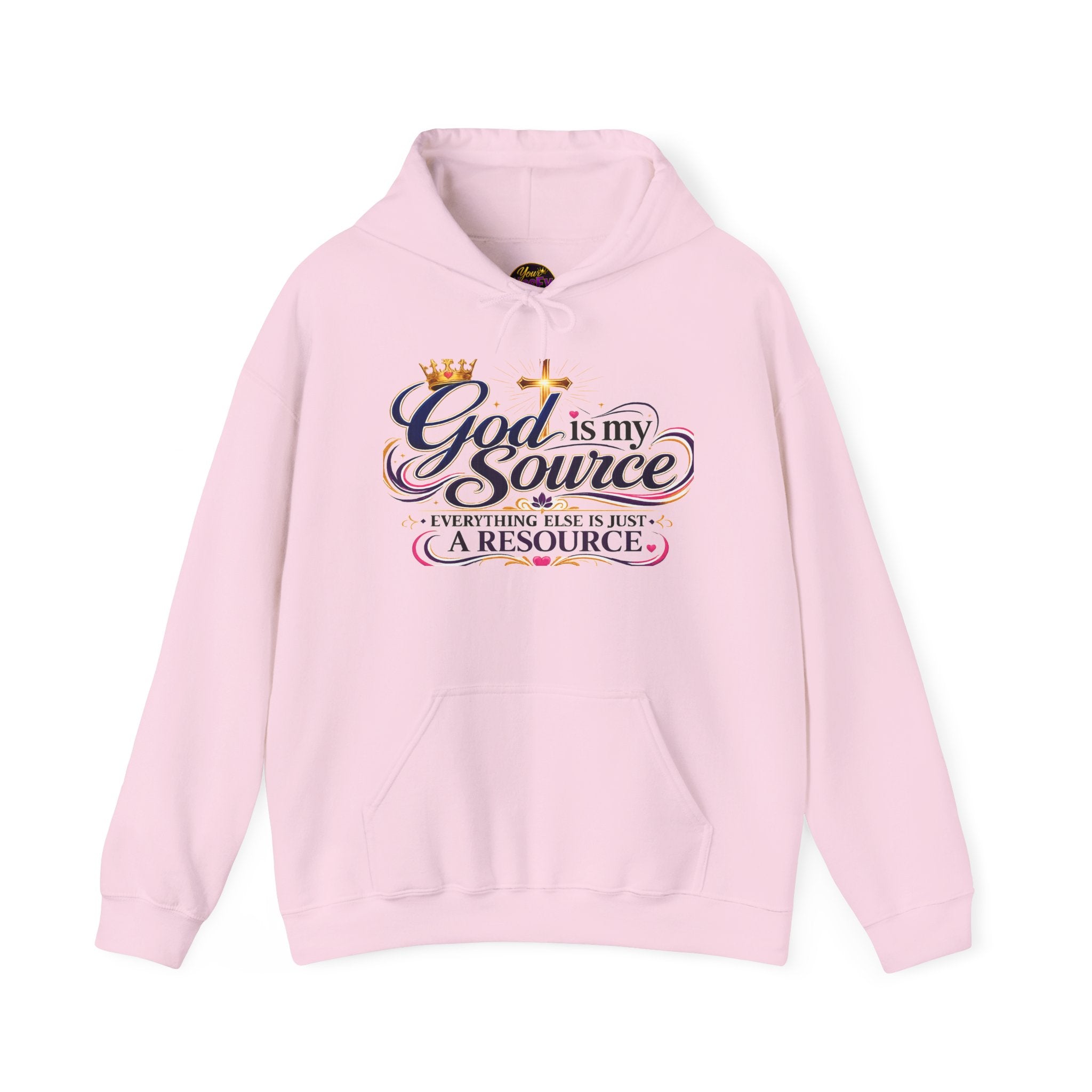 God Is My Source Hoodie | Christian Faith Sweatshirt | Inspirational Pullover