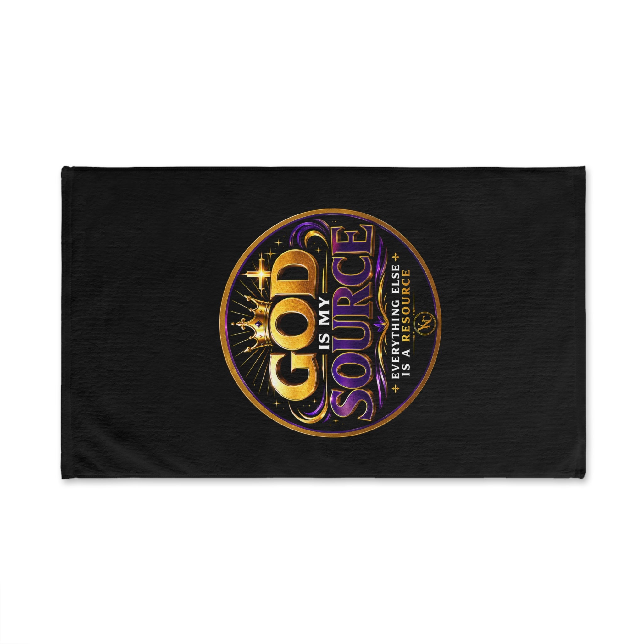God Is My Source Hand Towel | Christian Faith Decor | Inspirational Home Gift