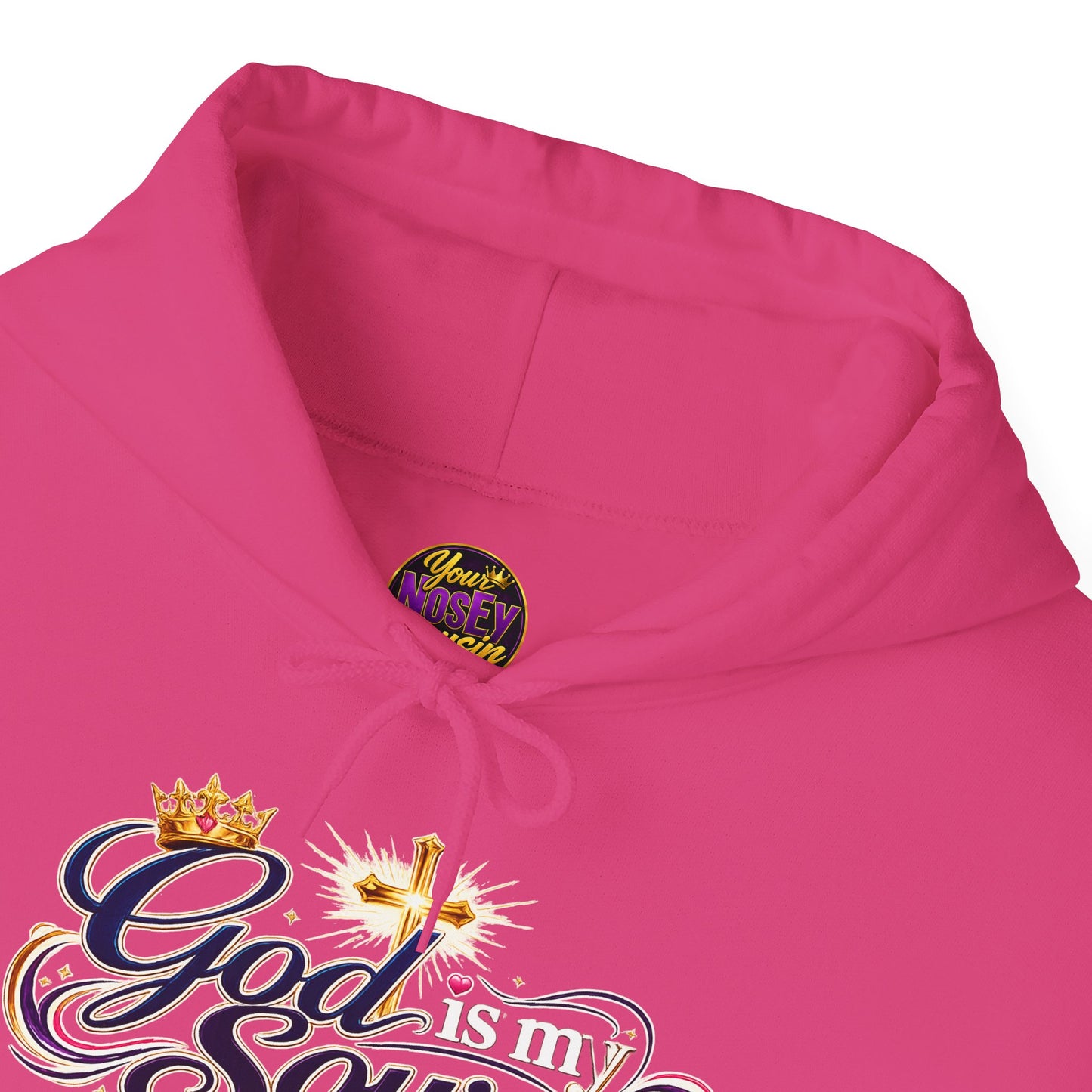God Is My Source scripture design Hoodie | Christian faith typography