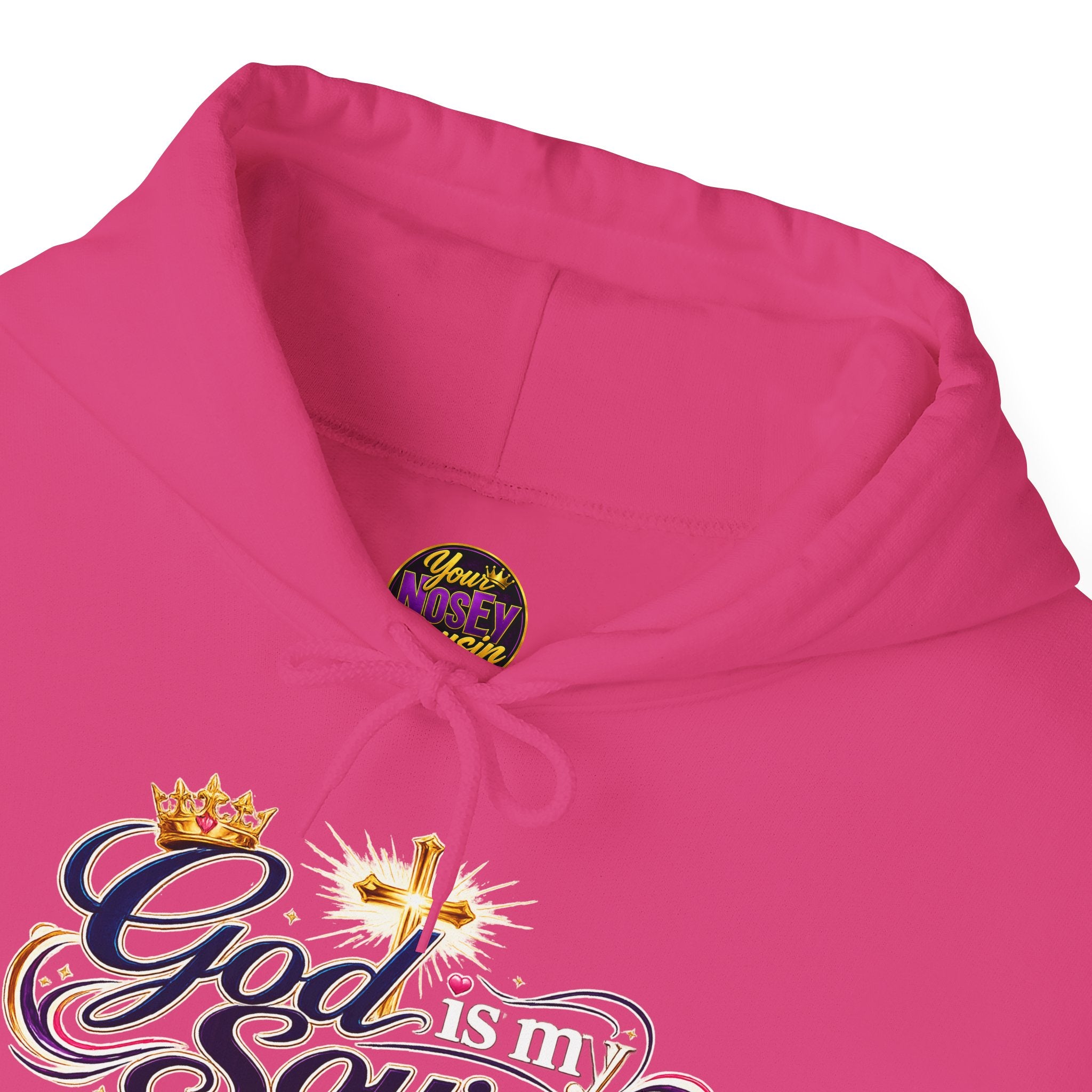 God Is My Source scripture design Hoodie | Christian faith typography