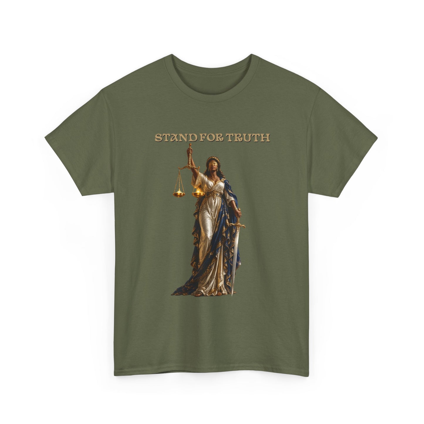 Lady of Justice T-Shirt | Justice Is Truth in Action™ | Scales of Justice Graphic Tee