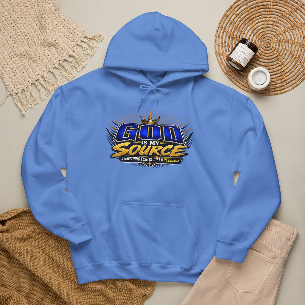 God Is My Source Christian Hoodie | Unisex Graphic Sweatshirt