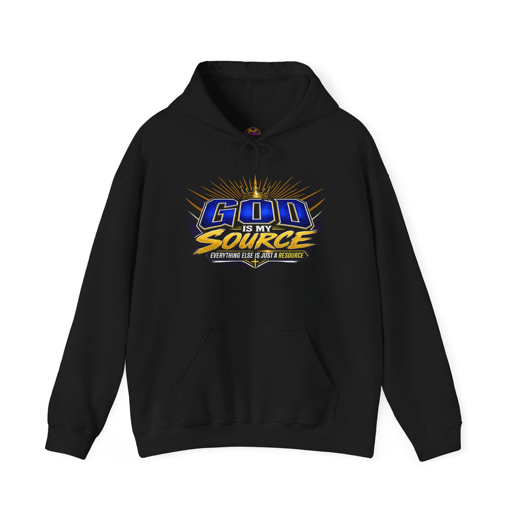 God Is My Source Christian Hoodie | Unisex Graphic Sweatshirt