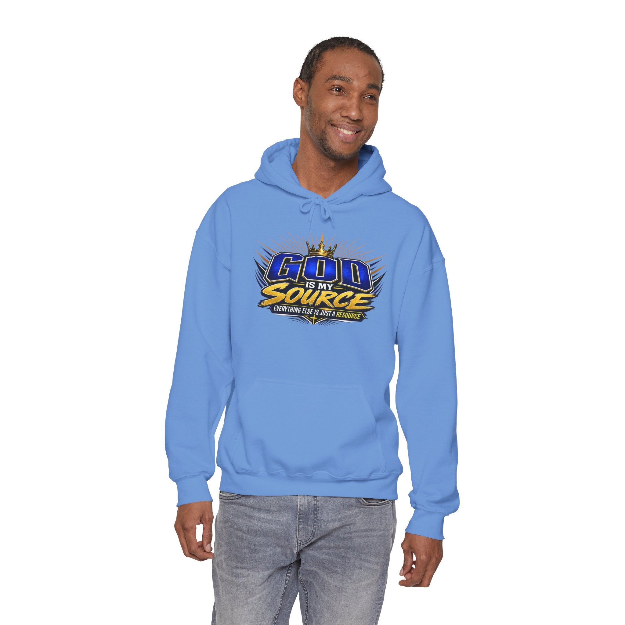 God Is My Source Christian Hoodie | Unisex Graphic Sweatshirt