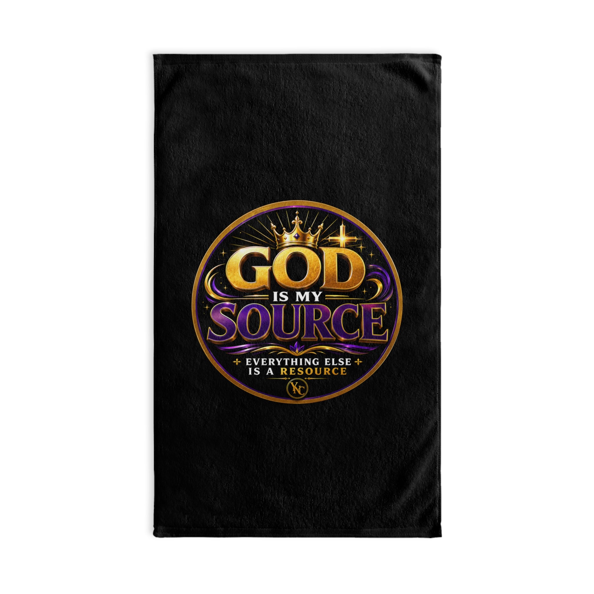 God Is My Source Hand Towel | Christian Faith Decor | Inspirational Home Gift