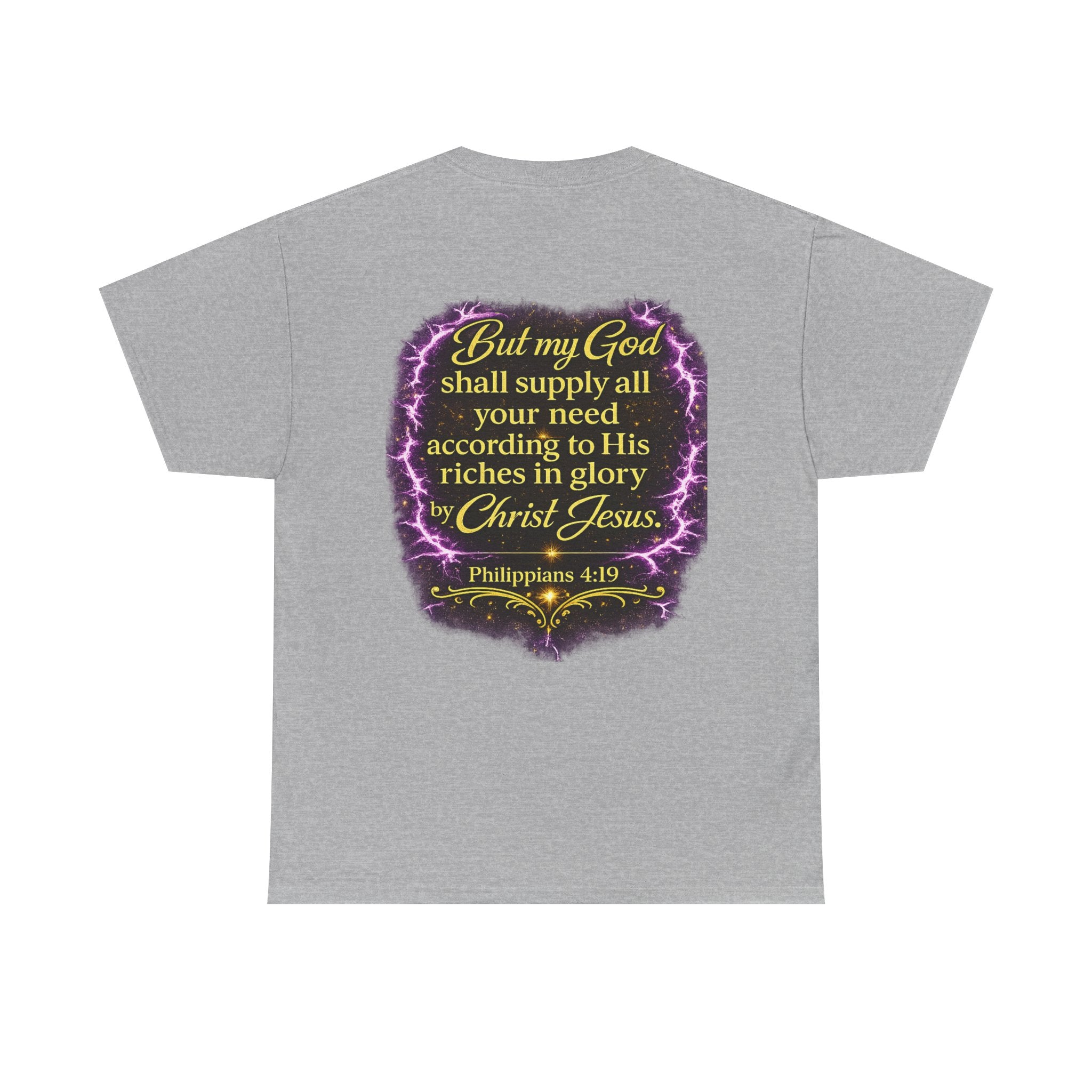 God Is My Source Christian T-Shirt | Philippians 4:19 Faith Graphic Tee