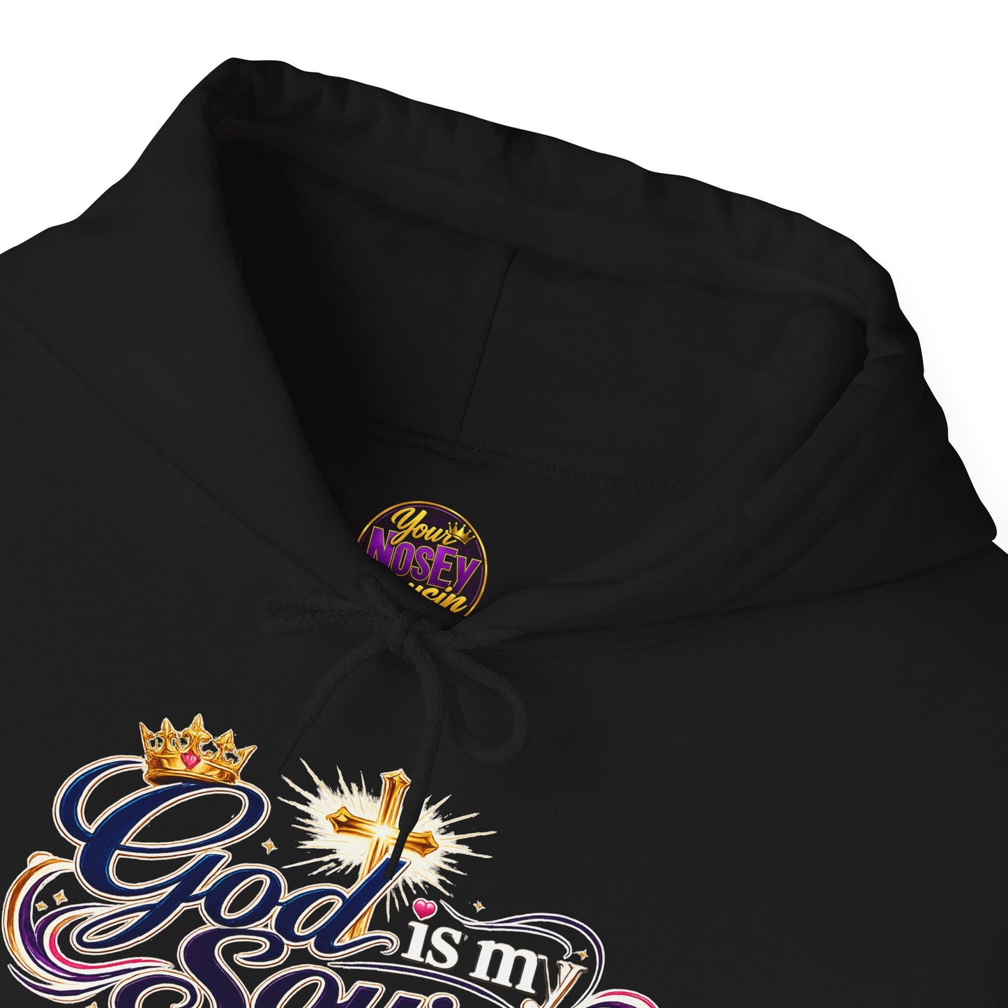 God Is My Source scripture design Hoodie | Christian faith typography