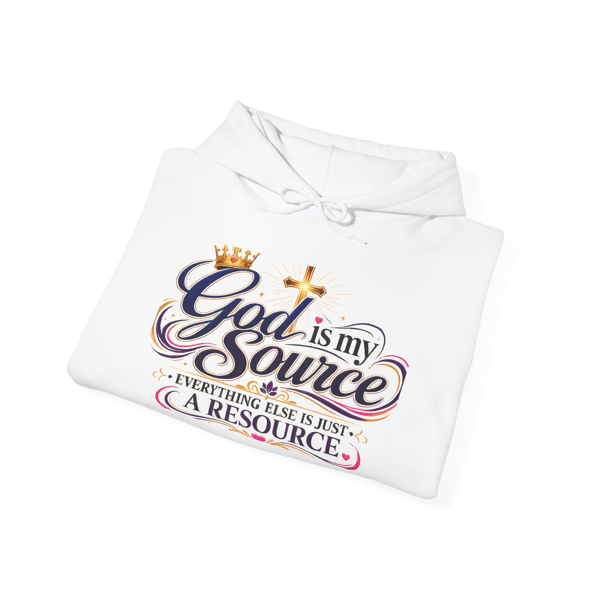 God Is My Source Hoodie | Christian Faith Sweatshirt | Inspirational Pullover